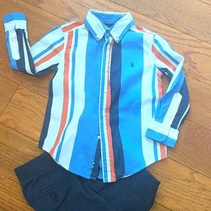 Striped Button Ralph Lauren Shirt